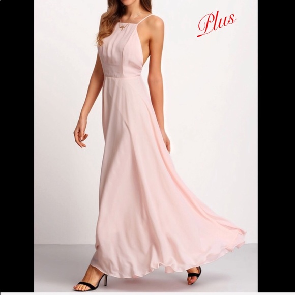 Dresses & Skirts - 💐NWOT Plus Pale Salmon Maxi Dress